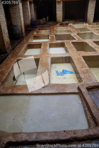 Image of Old tannery in Fez, Morocco