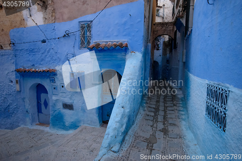 Image of Chefchaouen, the blue city in the Morocco.