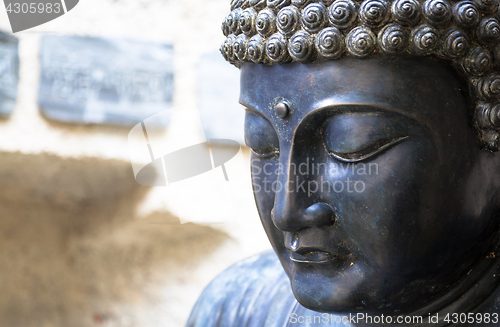 Image of Meditating Japanese Buddha Statue