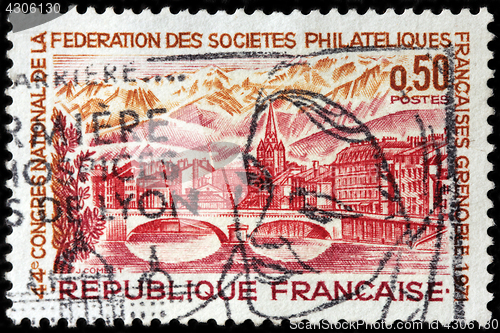 Image of Grenoble Postal Stamp