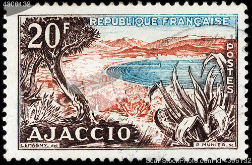 Image of Ajaccio Postal Stamp