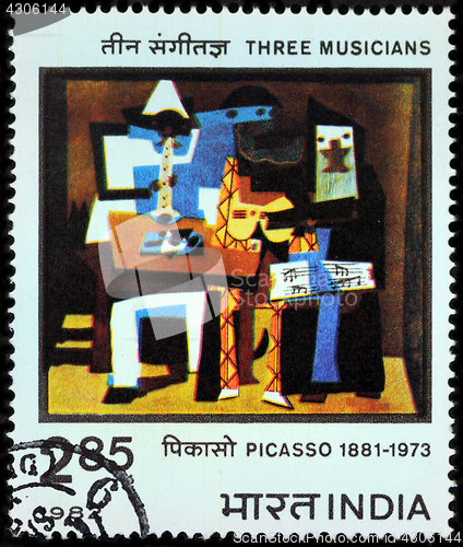 Image of Picasso Painting Stamp
