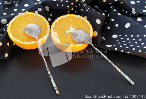 Image of  Juicy Orange and Polka Dot Napkin