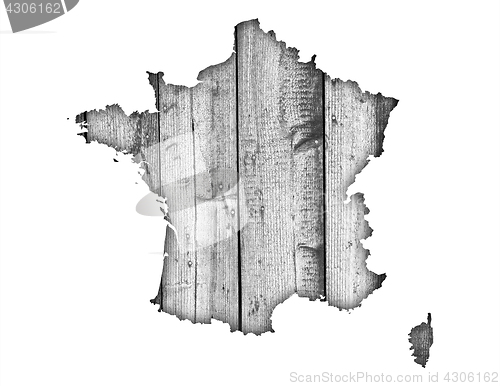 Image of Textured map of France in nice colors