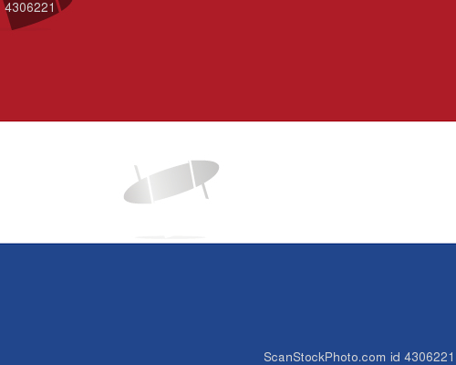 Image of Colored flag of the Netherlands