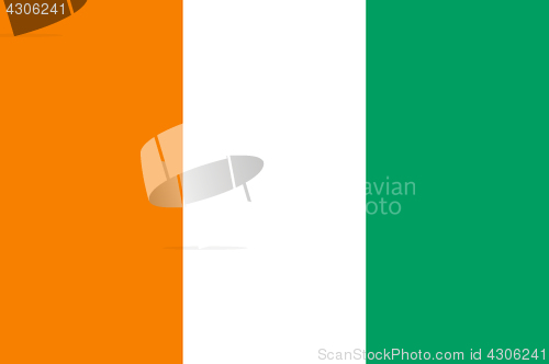 Image of Colored flag of Ivory Coast