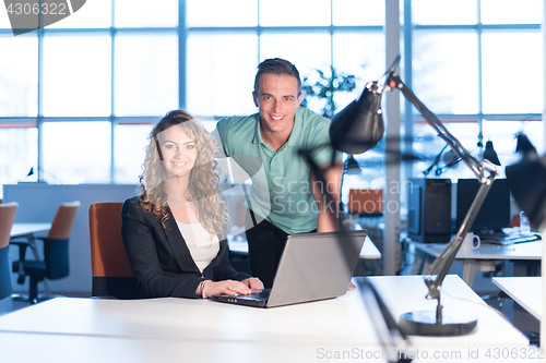 Image of designers in the night startup office