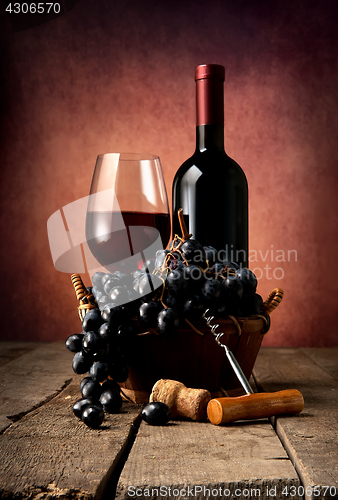 Image of Old red wine