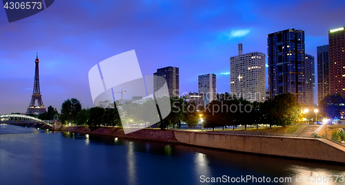 Image of Parisian cityscape in morning