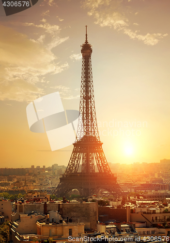 Image of Cityscape with Eiffel Tower