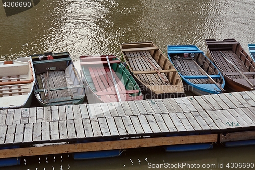 Image of Fishing Boats at a Pier