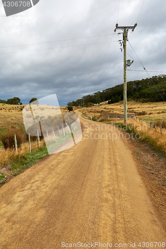 Image of Dirtroad through farmlands