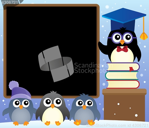 Image of School penguins theme image 2