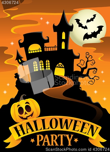 Image of Halloween party sign theme image 8