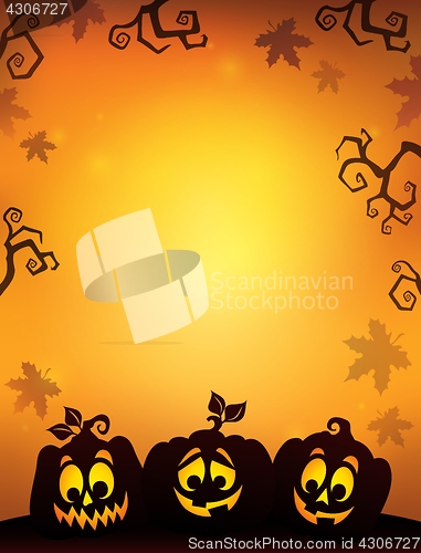 Image of Pumpkin silhouettes theme image 8