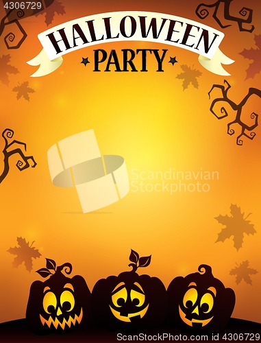 Image of Halloween party sign theme image 9