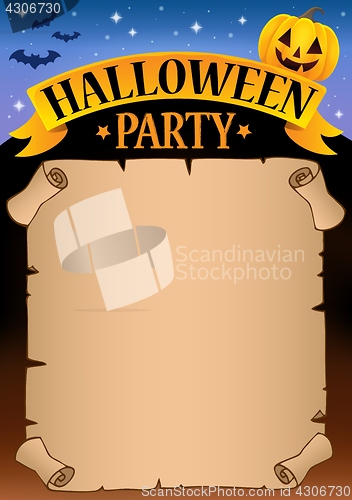 Image of Halloween party parchment theme 1