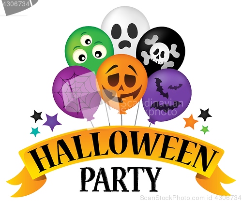 Image of Halloween party sign theme image 4