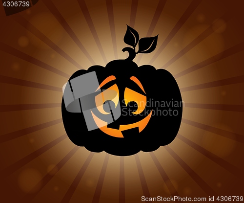 Image of Halloween pumpkin silhouette topic 1