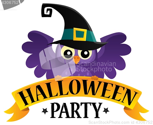 Image of Halloween party sign theme image 2