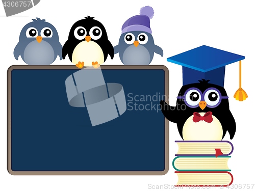 Image of School penguins theme image 1