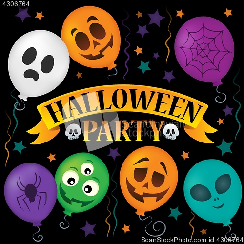 Image of Halloween party sign topic image 2