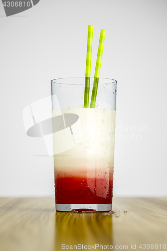 Image of banana cherry drink