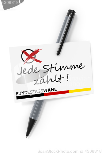 Image of Bundestagswahl Jede Stimme zaehlt