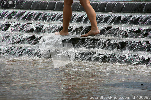 Image of Girl in fountain