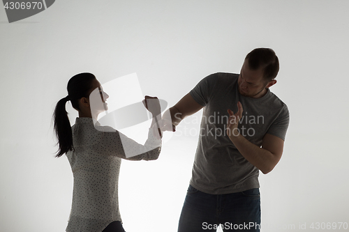 Image of angry couple having fight