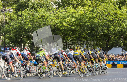 Image of Team Sky in Paris - Tour de France 2016