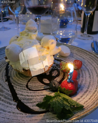 Image of Celebration with meringue dessert