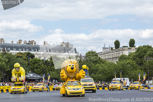 Image of Publicity Caravan in Paris - Tour de France 2016