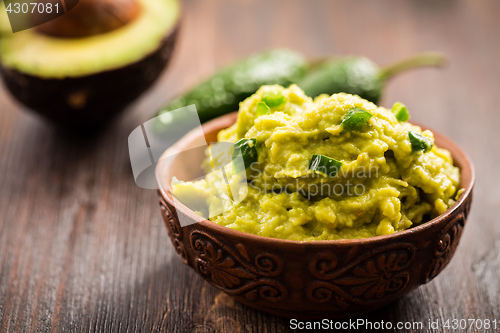 Image of Guacamole with avocado