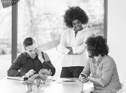 Image of Young team at work