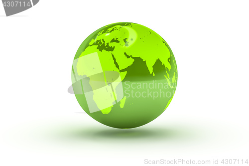 Image of green globe sphere