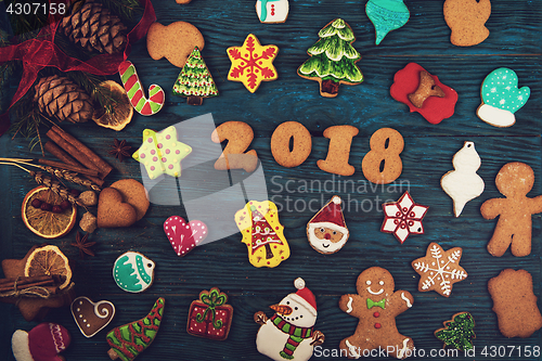 Image of Gingerbreads for new 2018 years