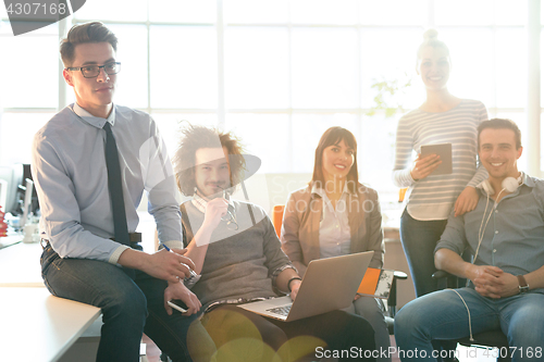 Image of Portrait of a business team At A Meeting