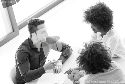 Image of Young team at work
