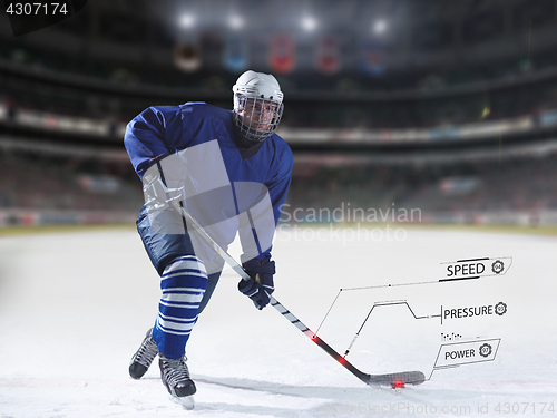 Image of ice hockey player in action