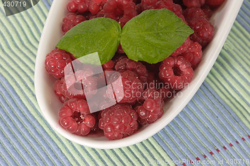 Image of Raspberries on a plate