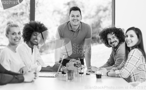Image of Young team at work