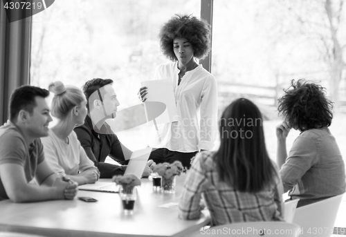 Image of Young team at work