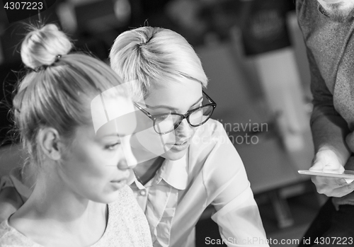 Image of Two young Businesswomans at work