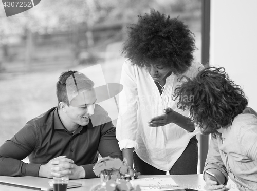 Image of Young team at work
