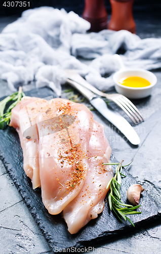 Image of raw chicken fillet