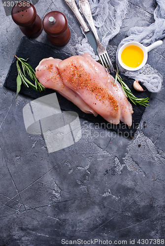 Image of raw chicken fillet