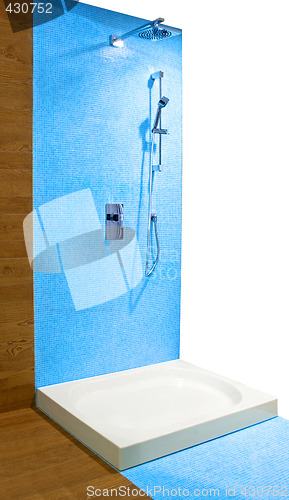 Image of Blue shower