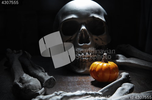 Image of Halloween night time