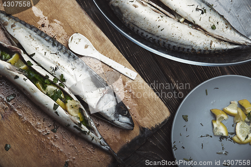 Image of Fish food preparation